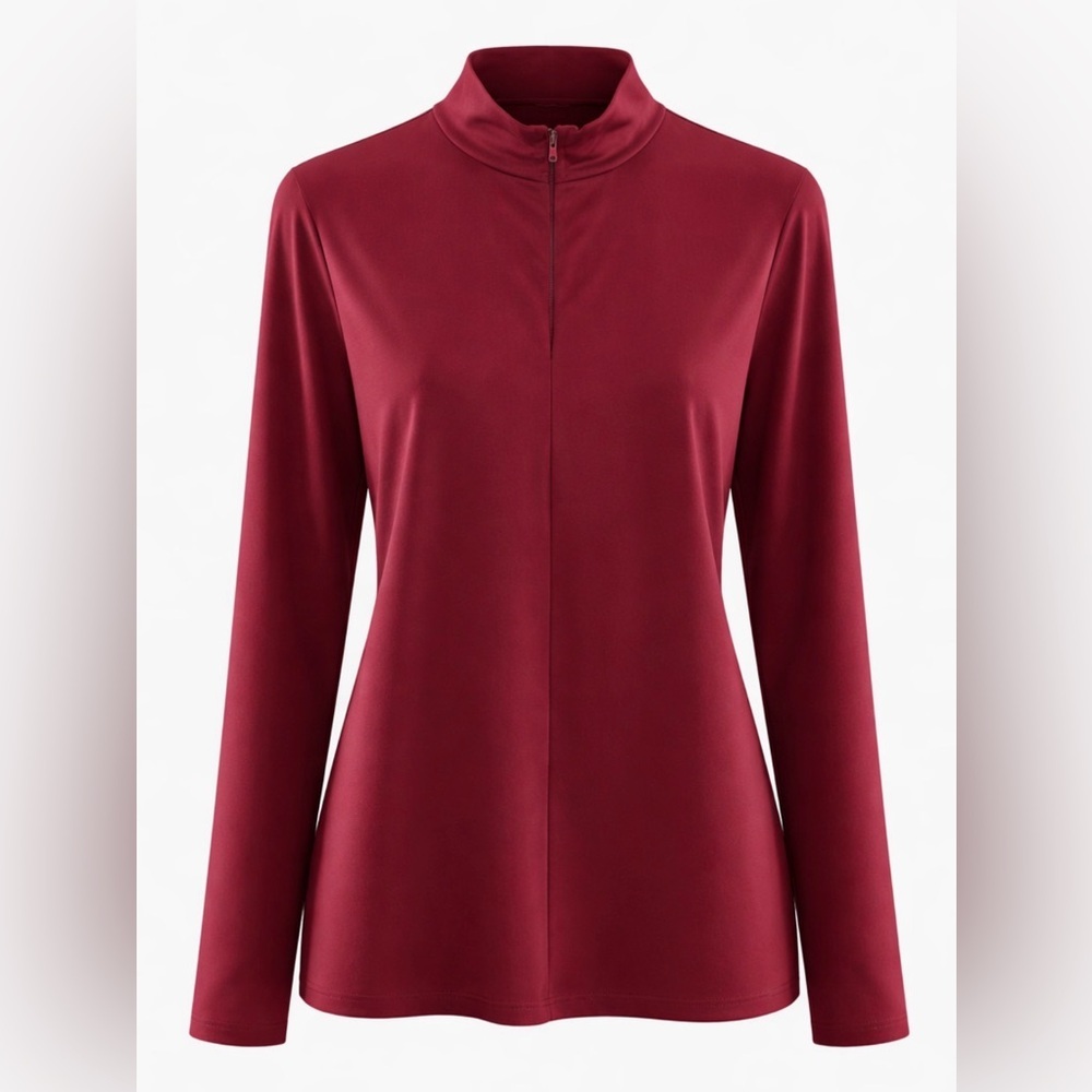 Fashion Nova Burgundy Super Lightweight 1/4 Zip Pullover 🐙